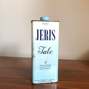 Vintage Jeris Talc Powder Tin